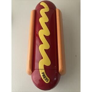 Vintage Hot dog condiment holder Ketchup , Mustard, Relish Fun-damental 1999